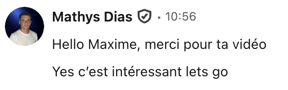 LinkedIn testimonial - this is interesting lets go